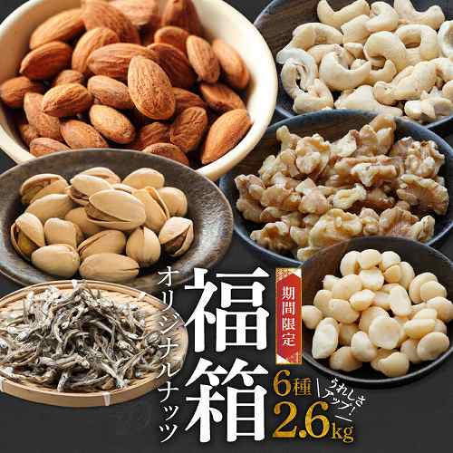 【福箱★2023】オリジナルナッツ詰め合わせ2.6kg 福箱 H059-053